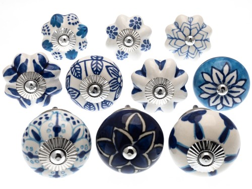 Hand painted blue and - blue,