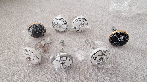 Shabby chic clock black - chic,