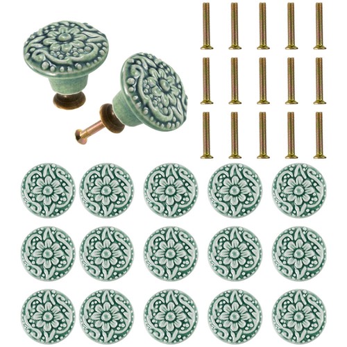 Round ceramic door knobs - round,