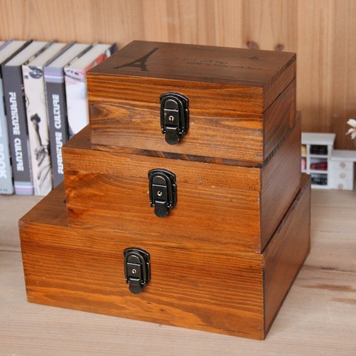 Lockable wooden gift chest - gift,