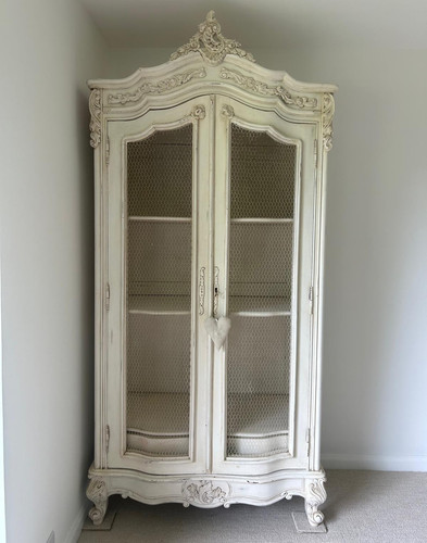 Armoire shabby chic white 2 - white,