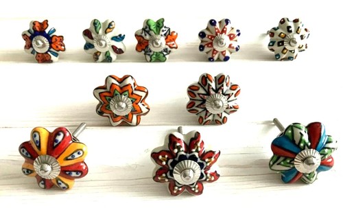 Set ceramic knobs drawer - set, of