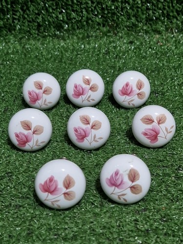 Ceramic floral drawer handle - floral,