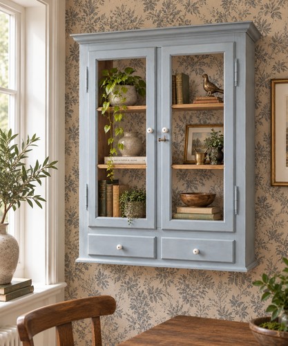 Antique painted pine wall - antique,