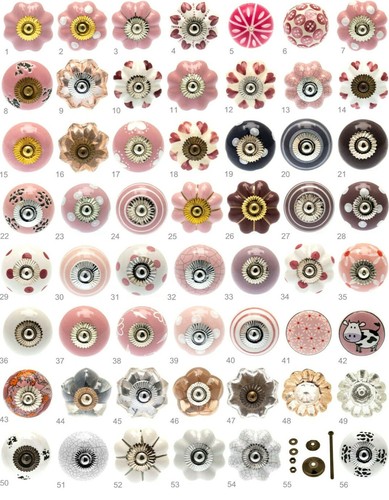 Cupboard kitchen knobs ceramic - kitchen,