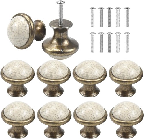 Vintage 10pcs ceramic round - 10pcs,