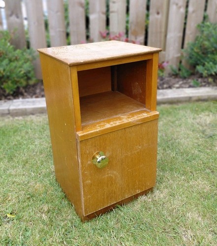 Vintage bedside cabinet unit - bedside,